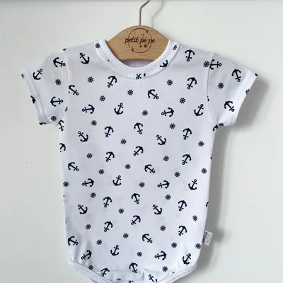 Body z cienkiej dzianiny jersey - Kotwice