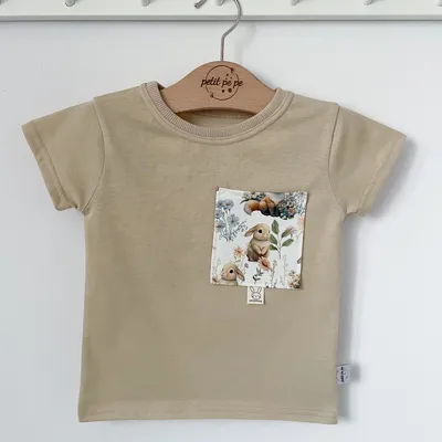 Koszulka jersey z kieszonką - Słodkie zwierzątka
