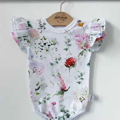 Body z cienkiej dzianiny jersey - Łąka