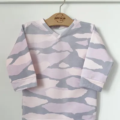 Bluzka z dresówki - Pink moro