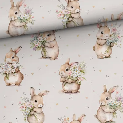 Worek do przedszkola/ szkoły- Blossom bunny