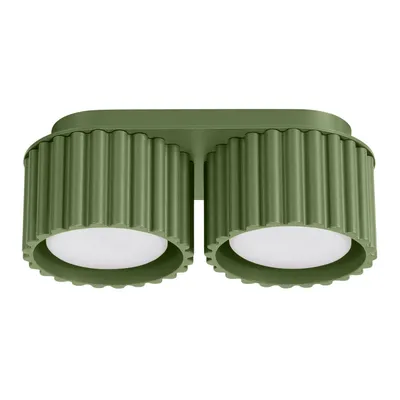 Plafon AURA 2 zielony oliwkowy Gx53