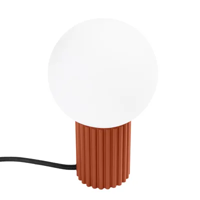 Lampa biurkowa HALO ochra czerwona + 1X Żarówka LED G9 4000K Zimna 4,5W 460lm