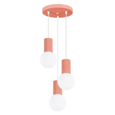 Lampa wisząca HALO 3P brzoskwiniowa