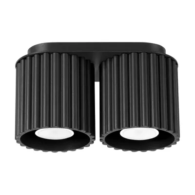 Plafon AURA 2 czarny GU10