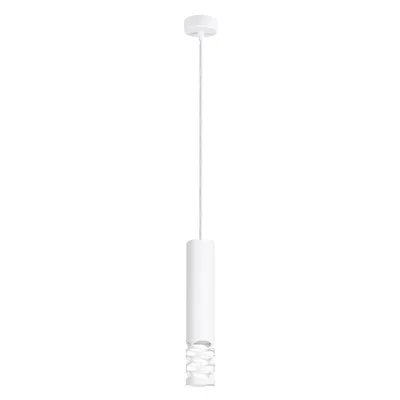 Lampa wisząca LIRO 1 biały + 1X Żarówka LED GU-10 4000K Zimna 7W 530lm