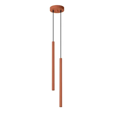 Lampa wisząca PASTELO 2 ochra czerwona