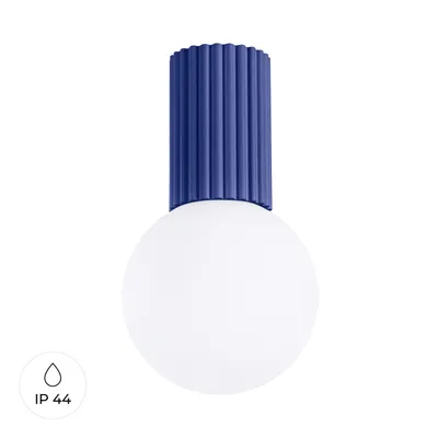 Plafon HALO ultramaryna IP44 + 1x Żarówka LED G9 3000K Ciepła 4,5W 450lm