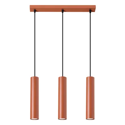 Lampa wisząca LAGOS 3L ochra czerwona
