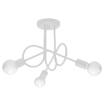 Żyrandol SUPEŁ 3 biały stal nowoczesna lampa sufitowa zwis 3xE27 LED SOLLUX LIGHTING