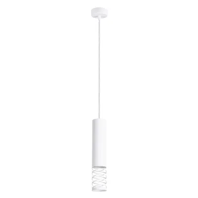 Lampa wisząca LAMI 1 biały + 1X Żarówka LED GU-10 4000K Zimna 7W 530lm