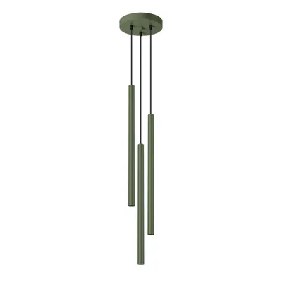 Lampa wisząca PASTELO 3P zielona oliwka