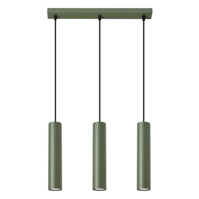 Lampa wisząca LAGOS 3L zielona oliwka