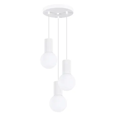 Lampa wisząca HALO 3P biała