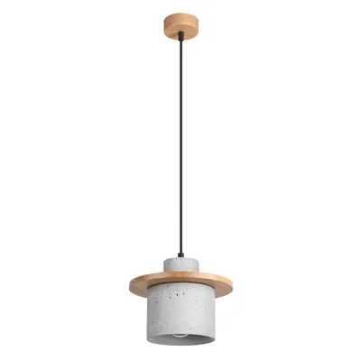 Lampa wisząca MAB beton + 1X Żarówka LED E27 3000K Ciepła 7,5W 620lm