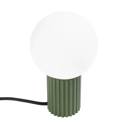 Lampa biurkowa HALO zielona oliwka + 1x Żarówka LED G9 3000K Ciepła 4,5W 450lm