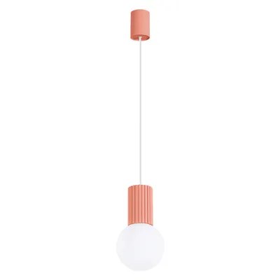 Lampa wisząca HALO 1 brzoskwiniowa +1x Żarówka LED G9 3000K Ciepła 4,5W 450lm