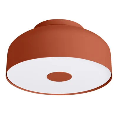 Plafon OMIQ ochra czerwona + 4X Żarówka LED E27 3000K Ciepła 7,5W 620lm