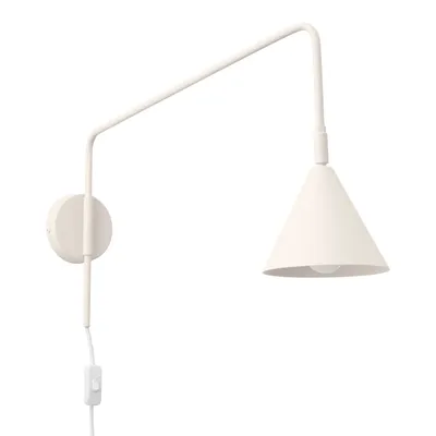 Kinkiet NOX beżowy + 1X Żarówka LED E14 3000K Ciepła 7,5W 620lm