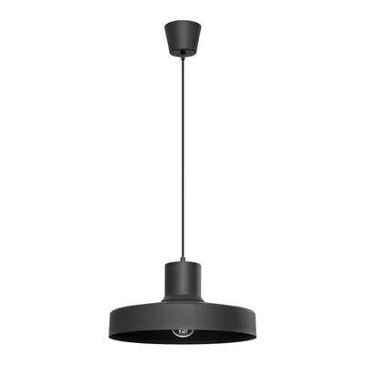 Lampa wisząca BILO czarna + 1X Żarówka LED E27 3000K Ciepła 7,5W 620lm