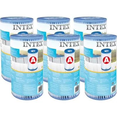 6 x Filtr do pompy basenowej typ A - Intex 29000