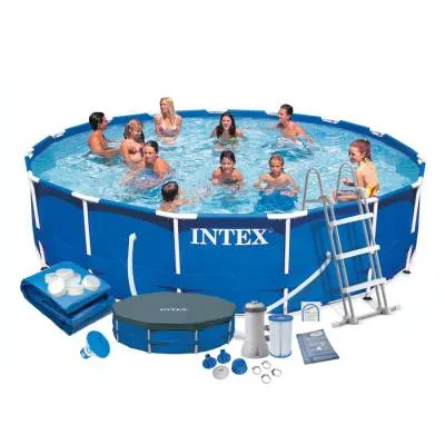 9w1 BASEN OGRODOWY STELAŻOWY 457x107 cm - INTEX 28234