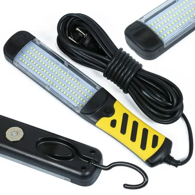Lampa warsztatowa 50W z hakiem i kablem 10M | 100 LED | 230V | W27