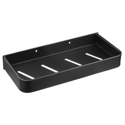 Półka łazienkowa nad umywalkę | przybornik pod prysznic | Czarna | BSU-L30CM-B