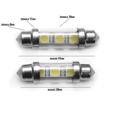 Żarówka samochodowa LED C5W 3 SMD 5050