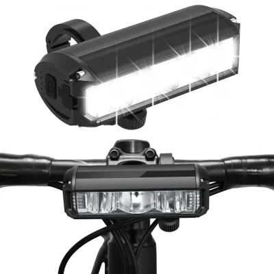 Mocna lampka rowerowa przód LED 1200 lm | Wododporny reflektor rowerowy z akumulatorem USB | Oświetlenie rowerowe 3 tryby pracy | IPX5 EOS630
