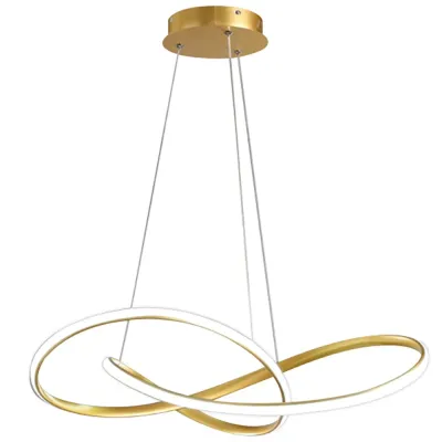 Nowoczesna lampa wisząca | LED | Złota | RLA-48W-G