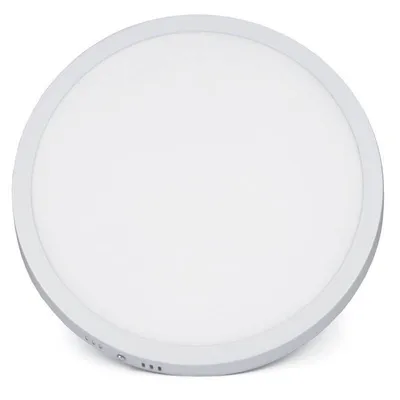 Okrągły plafon LED 24W | Niemrugający CCD panel natynkowy | SY-SR124