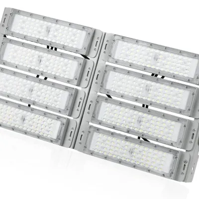 Profesjonalny halogen 400W LED | Mocne oświetlenie do hal sportowych, fabryk, domu | Aluminiowa lampa | Naświetlacz z regulowanym uchwytem | TMN-400W