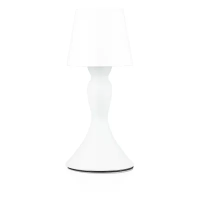 Bezprzewodowa lampka nocna z wbudowanym akumulatorem | Stylowa lampka stołowa z regulacją barwy oraz mocy świecenia | YG-D021-WHITE