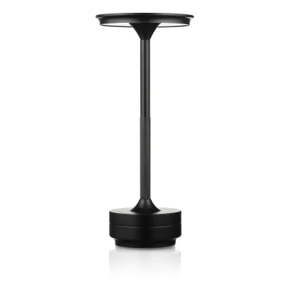 Lampa stołowa z trzema barwami świecenia | Lampka nocna z wbudowanym akumulatorem | HJA-25-BLACK