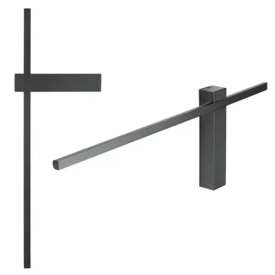 Nowoczesny kinkiet LED | 60cm 10W | Czarna lampa ścienna z aluminium | Lampa LED o barwie 4000K | YG-W003