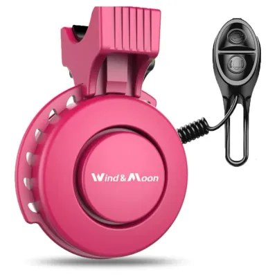 TWB-105-P | Elektryczny dzwonek rowerowy USB 120 dB | Dzwonek z wbudowanym akumulatorem | 4 tryby dźwiekowe