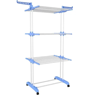 Suszarka na pranie | Pionowa suszarka do ubrań | Poziomowa suszarka na pranie | TW-116-BLUE