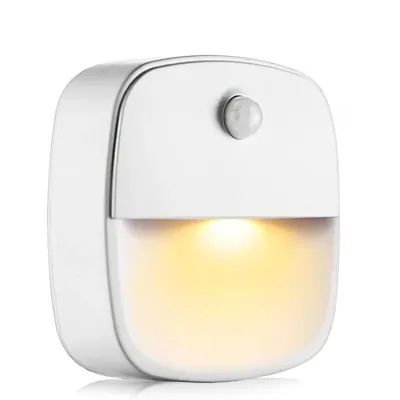 Bezprzewodowa lampka nocna | Lampka z czujnikiem zmierzchu oraz z czujnikiem ruchu | Oświetlenie schodowe zasilane bateriami | C4907-WHITE