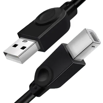 Kabel USB-A - USB-B do drukarki, skanera | 1.8 metra | UP-1.8-1.8M-Black