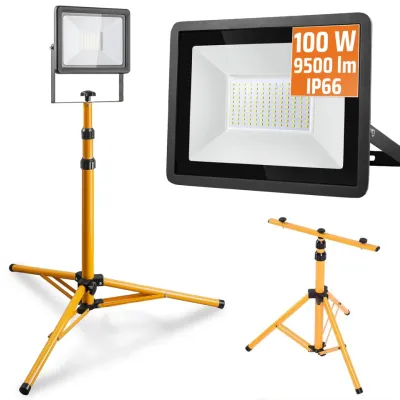 Statyw roboczy 1.6M do naświetlacza | Zestaw oświetleniowy halogen 100W ze statywem | FLT-1.6M