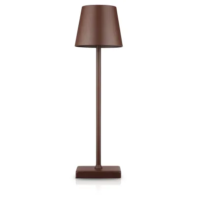 Lampka stołowa z wbudowanym akumulatorem | Dotykowa lampka nocna | HJA28-BROWN-1