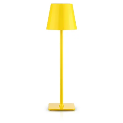 Lampka stołowa LED | Bezprzewodowa lampka nocna | Dotykowa lampka do hotelu, restauracji | HJA20-YELLOW