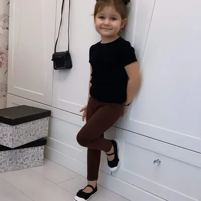 Legginsy dziecięce PREMIUM- brąz