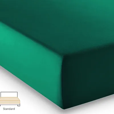Prześcieradło jersey Fleuresse Comfort 1117-7060 Butelkowa Zieleń