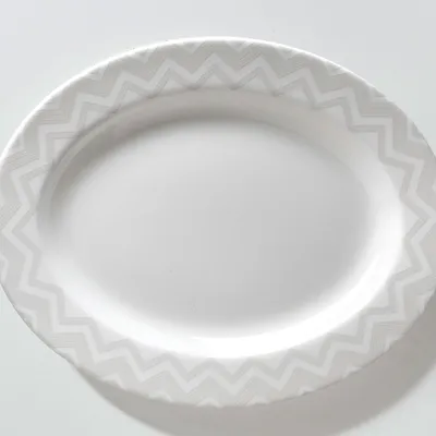 Półmisek owalny Missoni Zig Zag White 36 cm