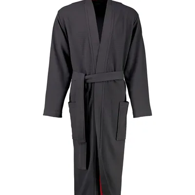 Szlafrok męski gofrowany kimono Cawö 816-72 Anthrazit 46-60