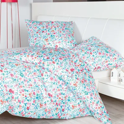 Pościel satyna bawełniana Janine Moments 98107-01 Rosa-Mint