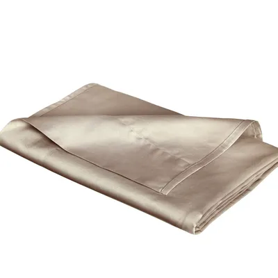 Prześcieradło satynowe bez gumki Fleuresse Colours 9100-9042 Taupe