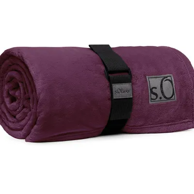 Koc s.Oliver Kuschelsoft 3638-503 150x200 fioletowy